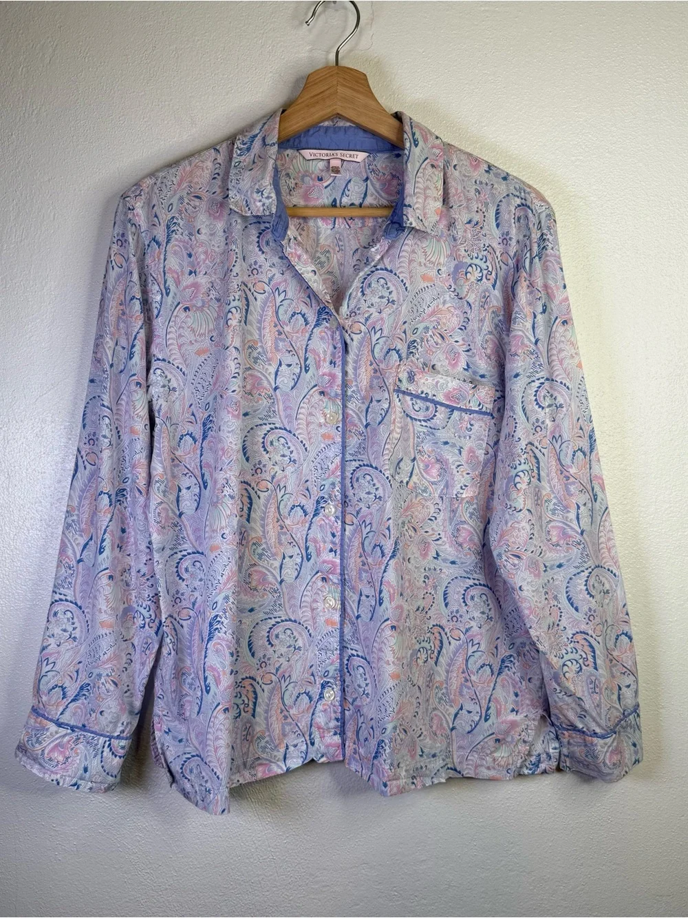 Victoria's Secret VS Mayfair Pastel Paisley Y2K Women's Pajama Set Size Small